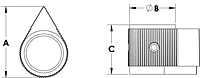 PK4 pointer control knob line dr